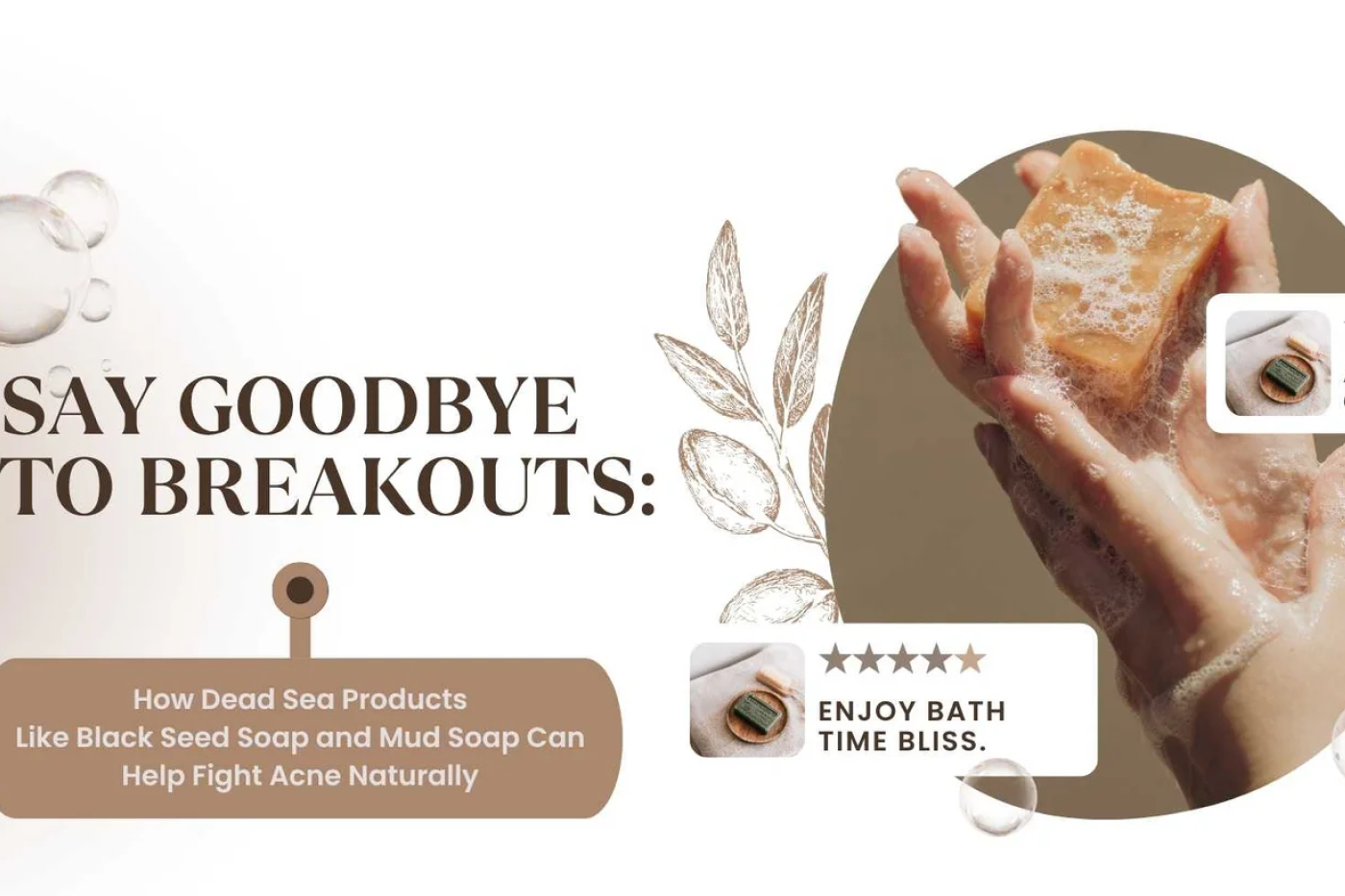Say Goodbye to Breakouts: How Dead Sea Products Like Black Seed Soap and Mud Soap Can Help Fight Acne Naturally