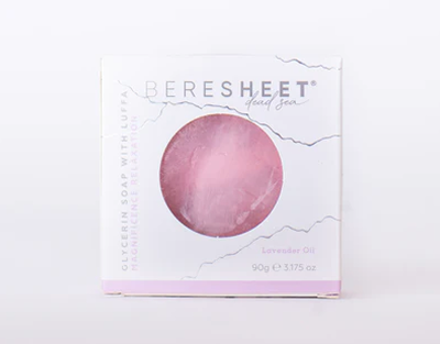 Beresheet pink round product on a white background